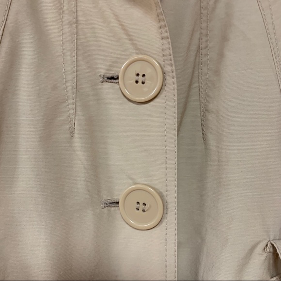 Tex by Maxazria Khaki Tan Belted Trench Coat S - Picture 7 of 7